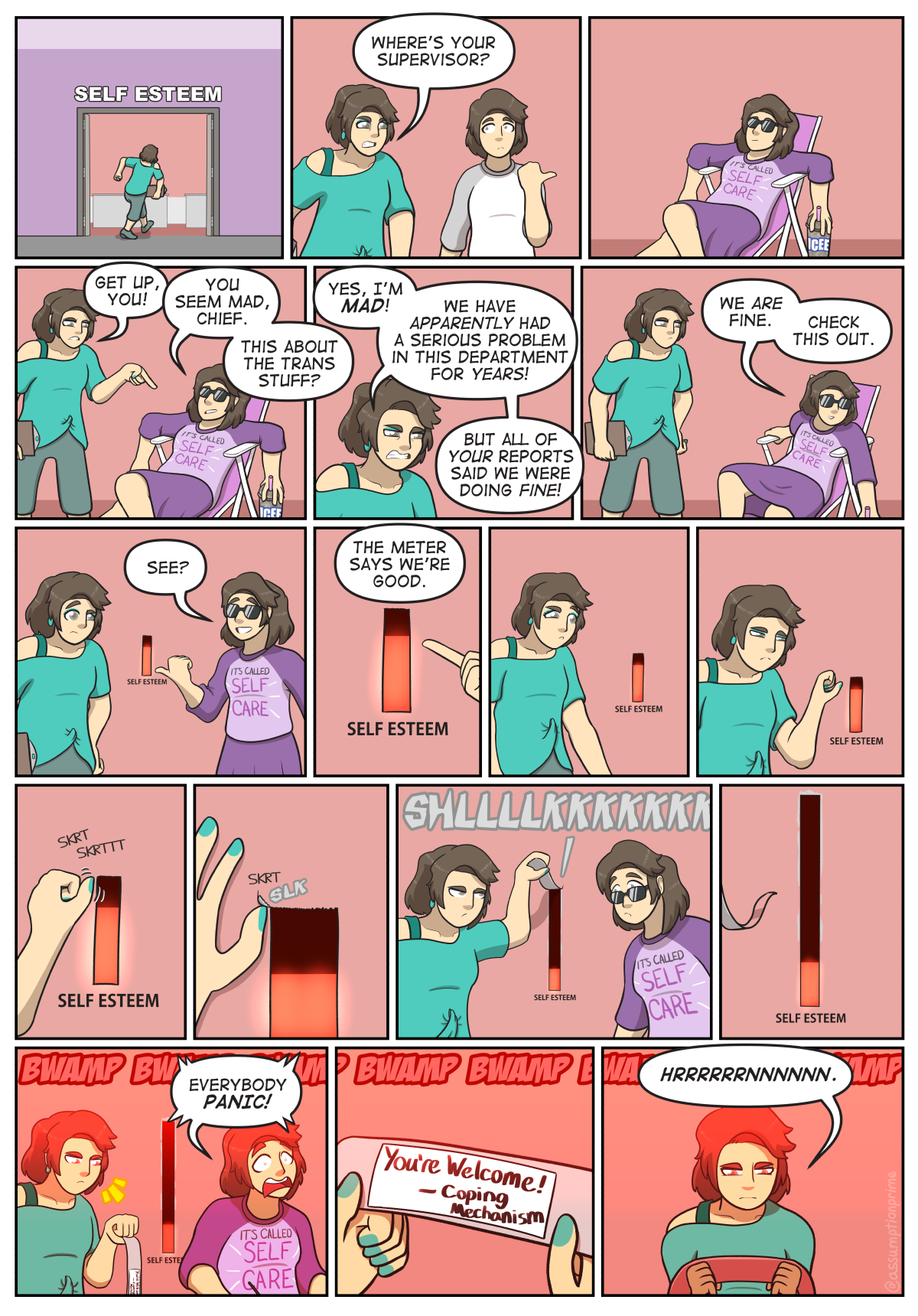 "I'm *helping*" - Coping Mechanism